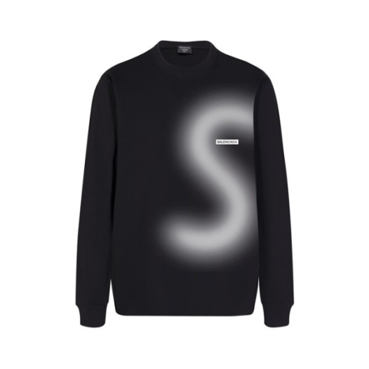 ❤발렌시아가 남성 블랙 맨투맨 - Balenciaga Mens Black Tshirts - ba818x