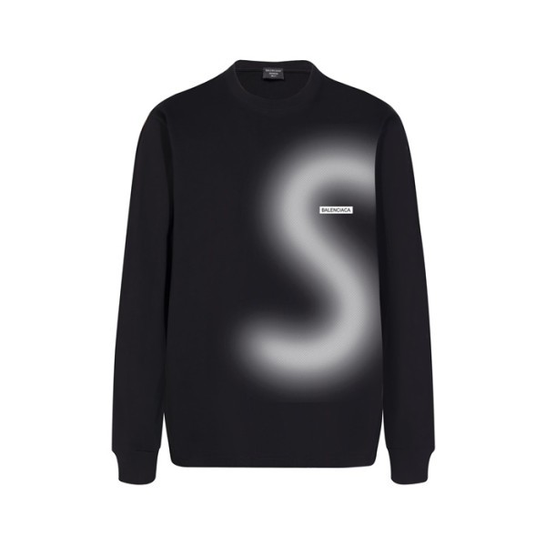 ❤발렌시아가 남성 블랙 맨투맨 - Balenciaga Mens Black Tshirts - ba818x