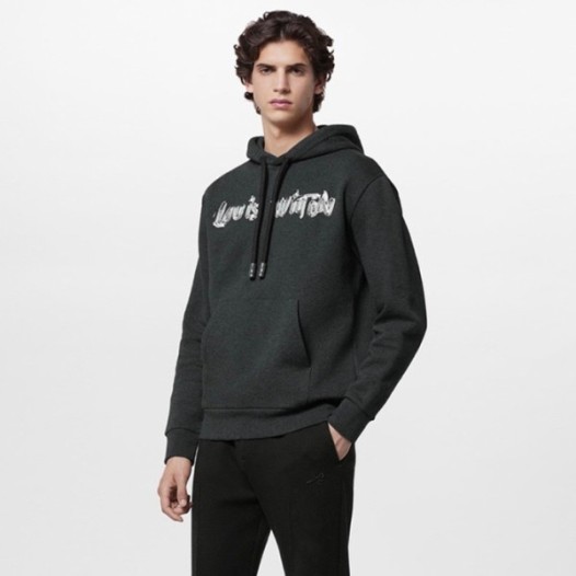 ❤루이비통 남성 블랙 후드티 - Louis vuitton Mens Black Hoodie - lv2014x