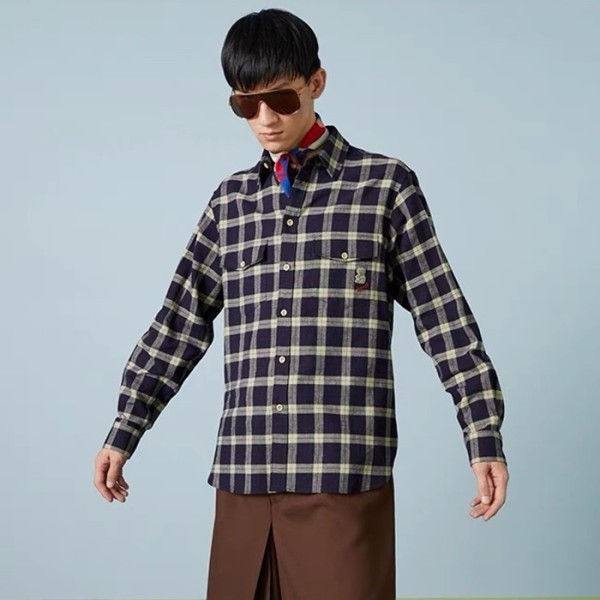 ❤구찌 남성 트렌디 네이비 셔츠 - Gucci Mens Navy Shirts - gu1119x