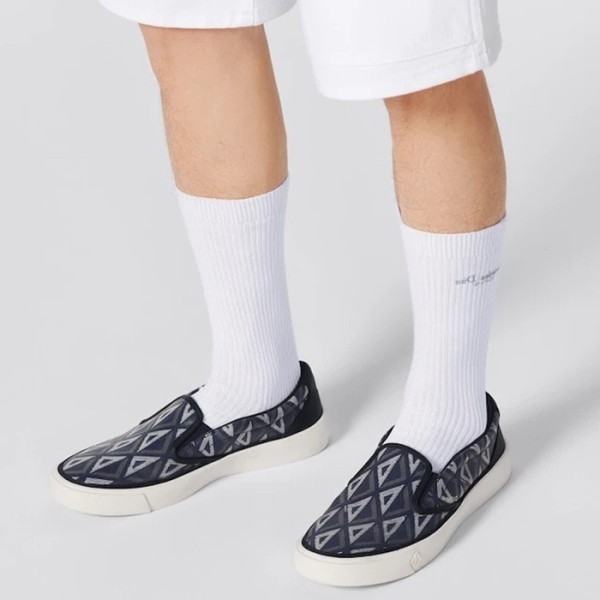 ❤디올 남성 다이아 블루 로퍼 - Dior Mens Blue Loafer - di854x