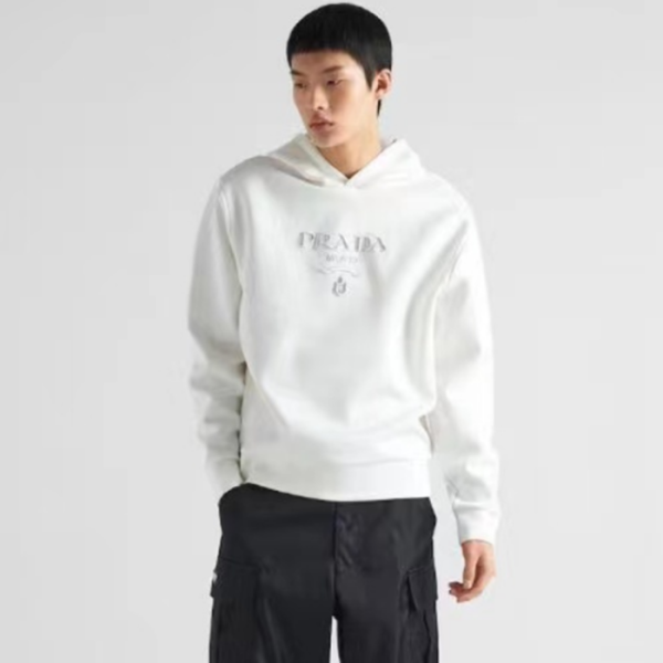 ❤프라다 남성 캐쥬얼 화이트 후드티 - Prada Mens White Hoodie - pr815x