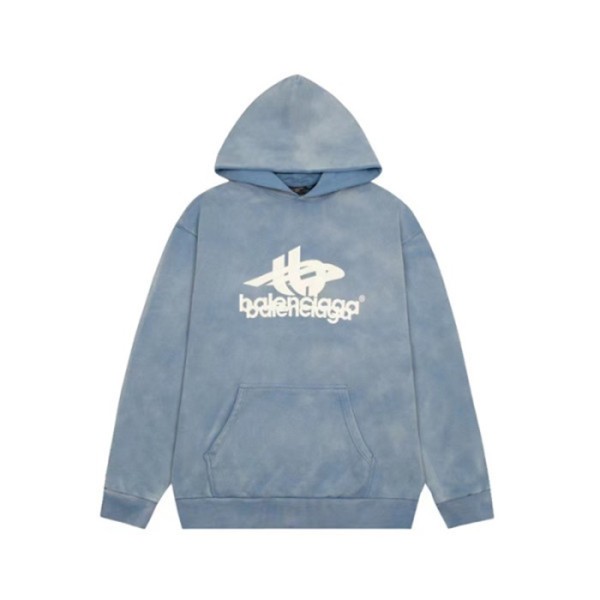 ❤발렌시아가 남성 블루 후드티 - Balenciaga Mens Blue Hoodie - ba834x