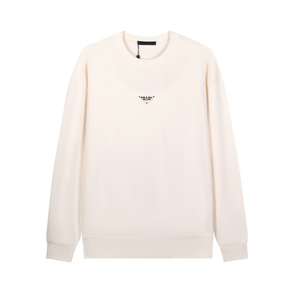 ❤프라다 남성 크루넥 아이보리 맨투맨 - Prada Mens Ivory Tshirts - pr830x