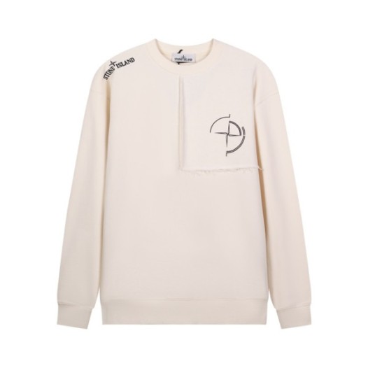 ❤스톤아일랜드 남성 모던 아이보리 맨투맨 - Stone Island Mens Ivory Tshirts - st93x