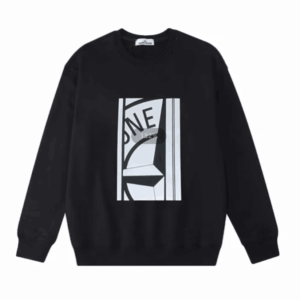 ❤스톤아일랜드 남성 모던 블랙 맨투맨 - Stone Island Mens Black Tshirts - st94x