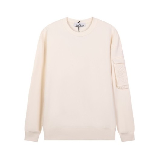 ❤스톤아일랜드 남성 모던 아이보리 맨투맨 - Stone Island Mens Ivory Tshirts - st95x