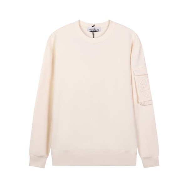 ❤스톤아일랜드 남성 모던 아이보리 맨투맨 - Stone Island Mens Ivory Tshirts - st95x