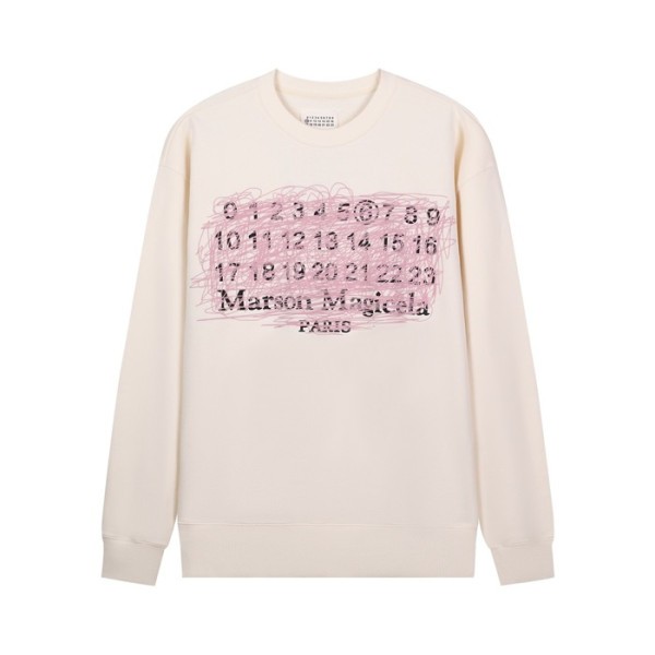 ❤메종 마르지엘라 남성 아이보리 맨투맨 - Maison Margiela Mens Ivory Tshirts - mai233x