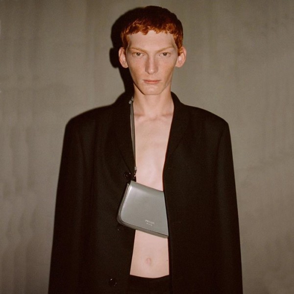 ❤프라다 남/녀 그레이 숄더백 - Prada Unisex Gray Shoulder Bag - pr832x