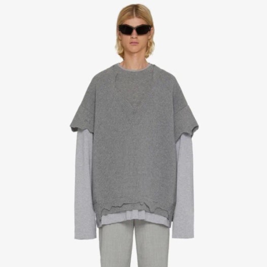 ❤지방시 남성 그레이 긴팔티 - Givenchy Mens Gray Tshirts - gi348x