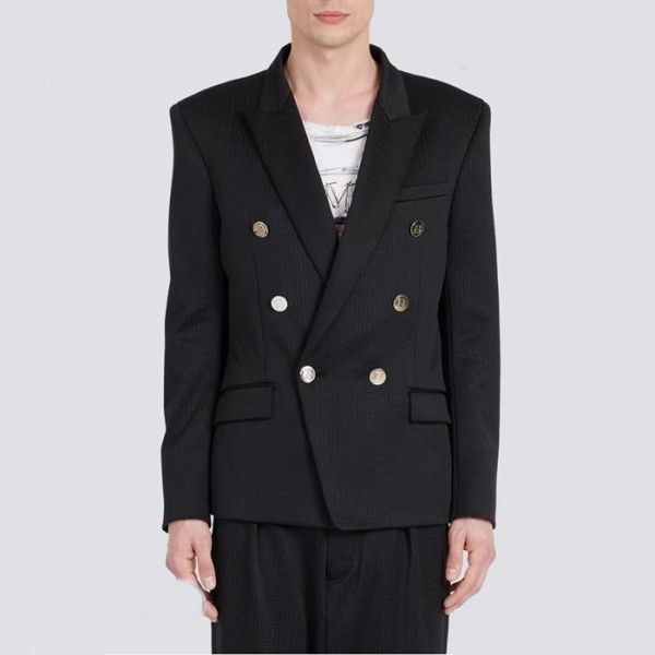 ❤발망 남성 블랙 슈트 자켓 - Balmain Mens Black Suit Jackets - bam233x