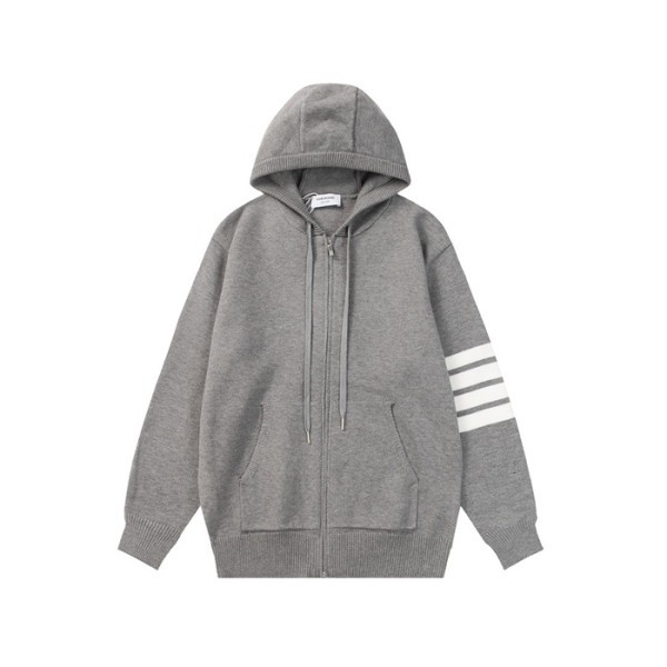 ❤톰브라운 남성 캐쥬얼 그레이 후드티 - Thom Browne Mens Gray Hoodie - to132x