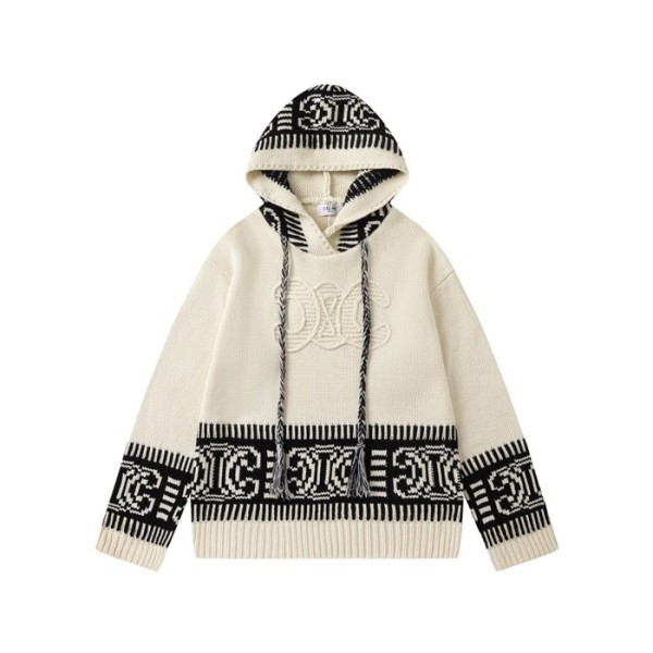 ❤셀린느 남/녀 캐쥬얼 아이보리 후드티 - Celine Unisex Ivory Hoodie - ce273x