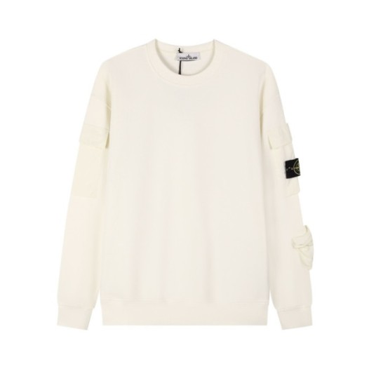 ❤스톤아일랜드 남성 모던 아이보리 맨투맨 - Stone Island Mens Ivory Tshirts - st98x