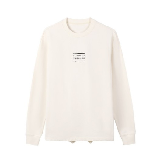 ❤메종 마르지엘라 남성 아이보리 맨투맨 - Maison Margiela Mens Ivory Tshirts - mai237x