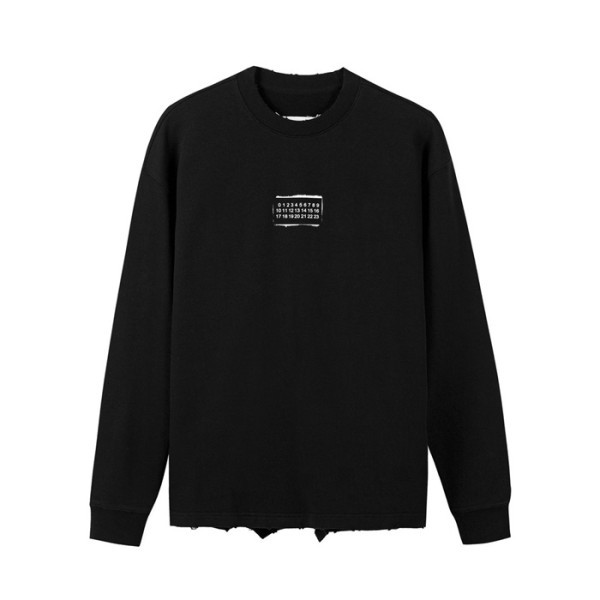 ❤메종 마르지엘라 남성 블랙 맨투맨 - Maison Margiela Mens Black Tshirts - mai238x