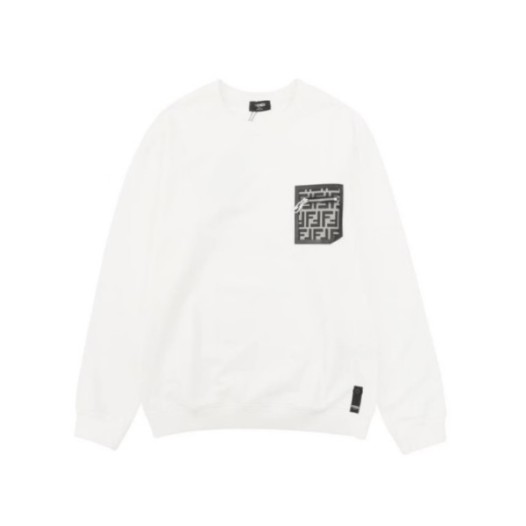 ❤펜디 남성 캐쥬얼 화이트 맨투맨 - Fendi Mens White Tshirts - fe548x