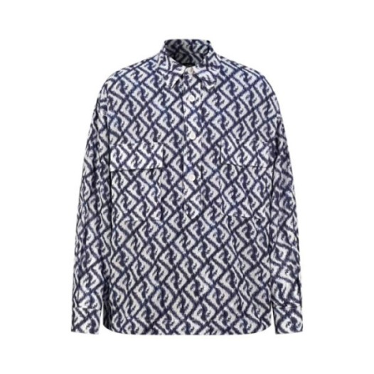 ❤펜디 남성 블루 셔츠 - Fendi Mens Blue Tshirts - fe549x