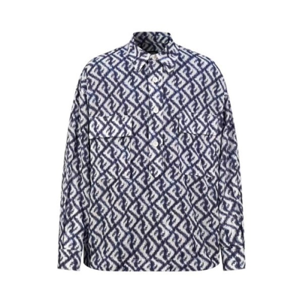 ❤펜디 남성 블루 셔츠 - Fendi Mens Blue Tshirts - fe549x