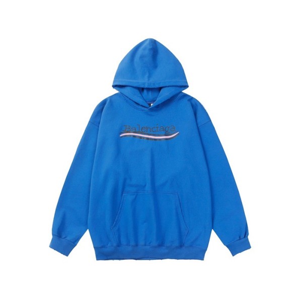 ❤발렌시아가 남/녀 블루 후드티 - Balenciaga Unisex Blue Hoodie - ba846x