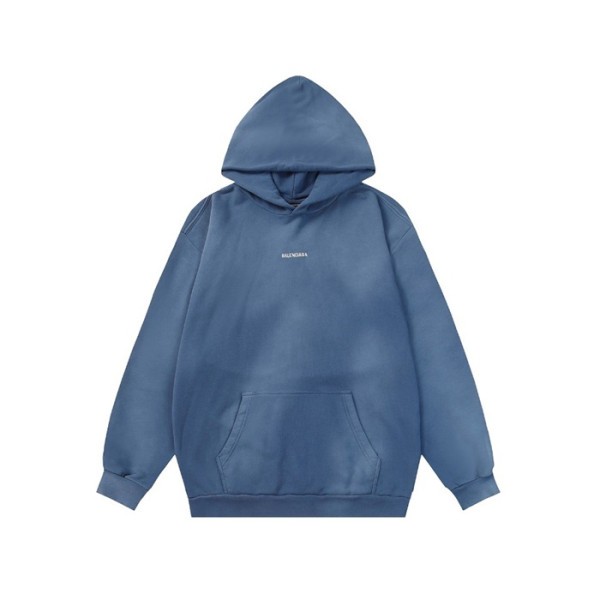 ❤발렌시아가 남/녀 블루 후드티 - Balenciaga Unisex Blue Hoodie - ba849x