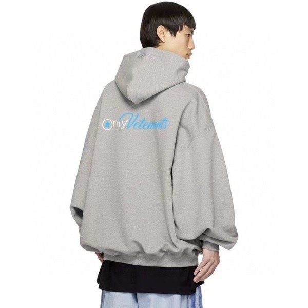 ❤베트멍 남성 그레이 후드티 - Vetements Mens Gray Hoodie - ve379x