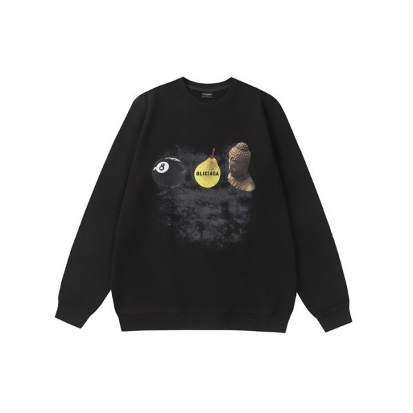 ❤발렌시아가 남성 블랙 맨투맨 - Balenciaga Mens Black Tshirts - ba852x