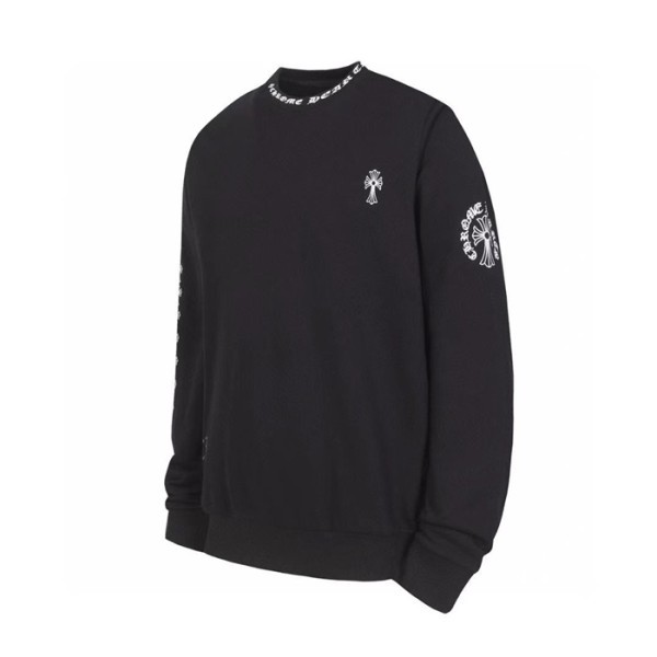 ❤크롬하츠 남성 블랙 맨투맨 - Chrome Hearts Mens Black Tshirts - ch207x