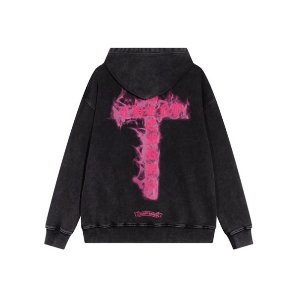 ❤크롬하츠 남성 블랙 후디 - Chrom hearts Mens Black Hoodie - ch211x