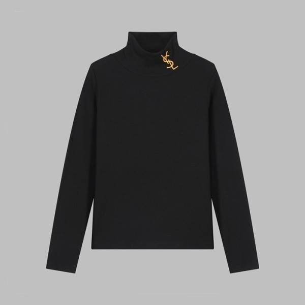 ❤입생로랑 남성 블랙 터틀넥 긴팔티 - Saint laurent Mens Black Tshirts - ysl436x