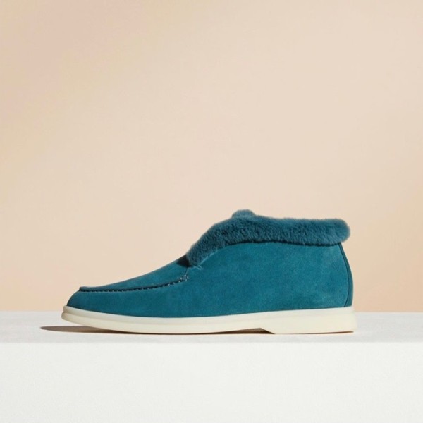 ❤로로피아나 여성 블루 로퍼 - Loro Piana Womens Blue Loafer - lp37x