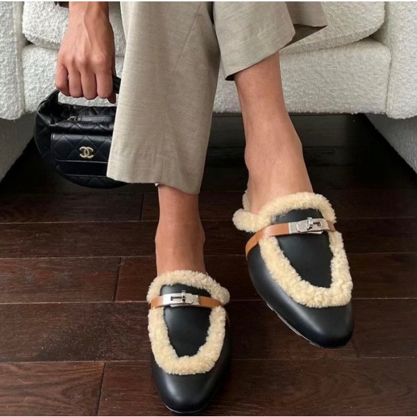 ❤에르메스 여성 블랙 블로퍼 - Hermes Womens Black Bloafer - he524x