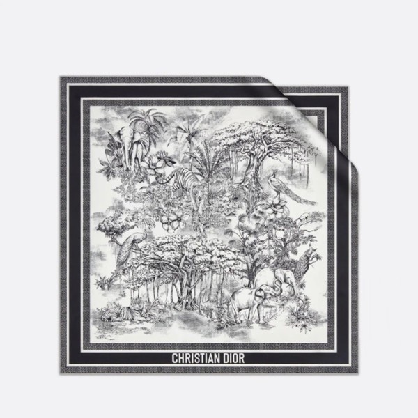 ❤디올 여성 블랙 스카프 - Dior Womens Black Scarf - di859x