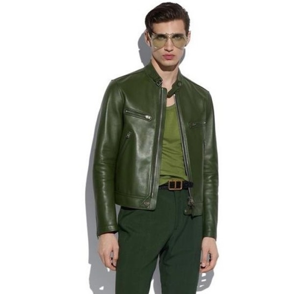 ❤톰포드 남성 그린 가죽 자켓 - Tom Ford Mens Green Jackets - tof68x