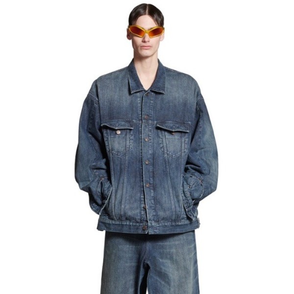 ❤발렌시아가 남성 블루 자켓 - Balenciaga Mens Blue Jackets - ba861x