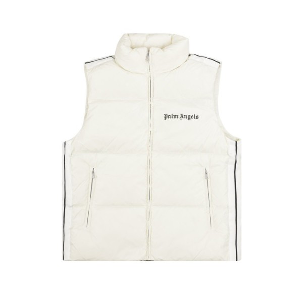 ❤팜 엔젤스 남성 다운 베스트 - Palm Angels Mens White Down Vest - pam413x