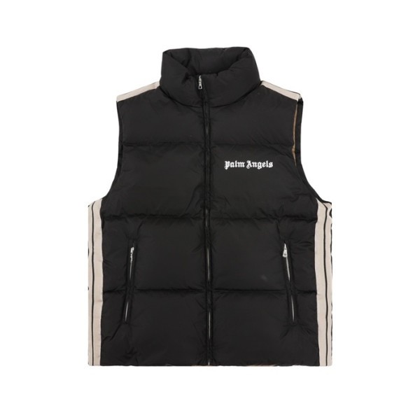 ❤팜 엔젤스 남성 다운 베스트 - Palm Angels Mens Black Down Vest - pam414x