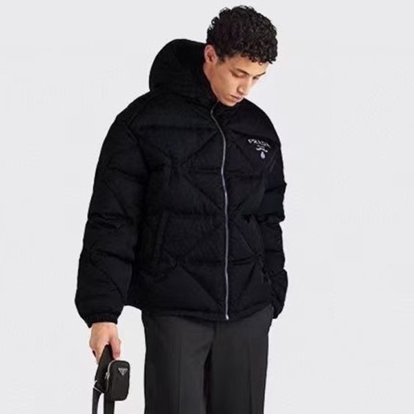 ❤프라다 남성 블랙 다운 패딩 - Prada Mens Black Down Padding - pr859x