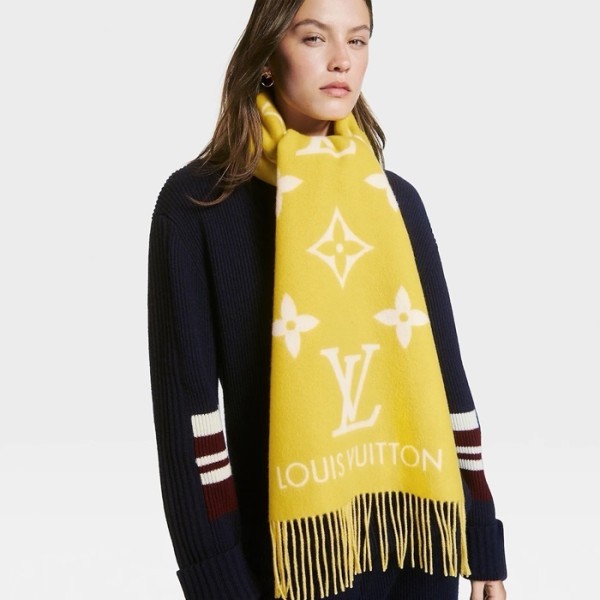 ❤루이비통 여성 옐로우 머플러 - Louis vuitton Womens Yellow Muffler - lv2058x