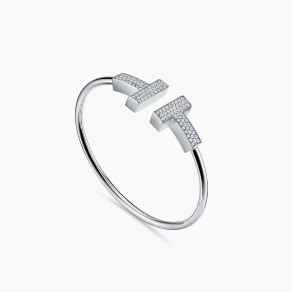 ❤티파니 여성 화이트 골드 팔찌 - Tiffany Womens White Gold Bangle- acc387x