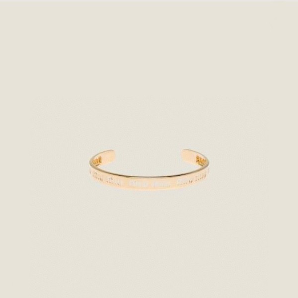❤미우미우 여성 옐로우 골드 팔찌 - Miumiu Womens Yellow Gold Bangle - acc411x
