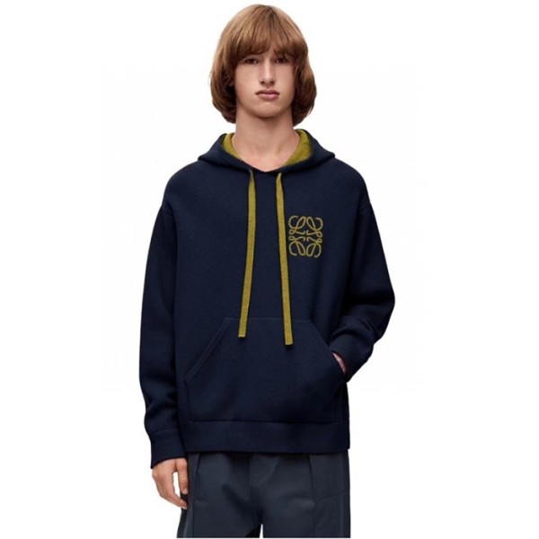 ❤로에베 남성 캐쥬얼 네이비 후드티 - Loewe Mens Navy Hoodie - loe819x