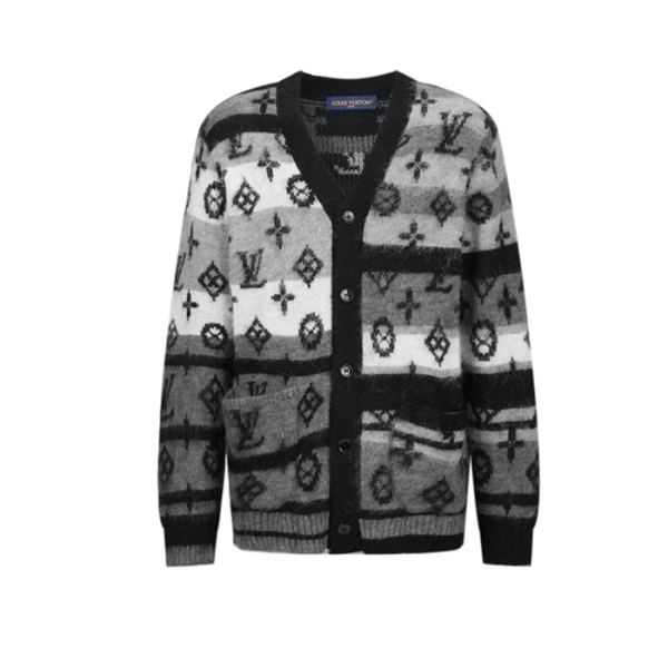 ❤루이비통 남성 브이넥 그레이 가디건 - Louis vuitton Mens Gray Cardigan - lv2059x