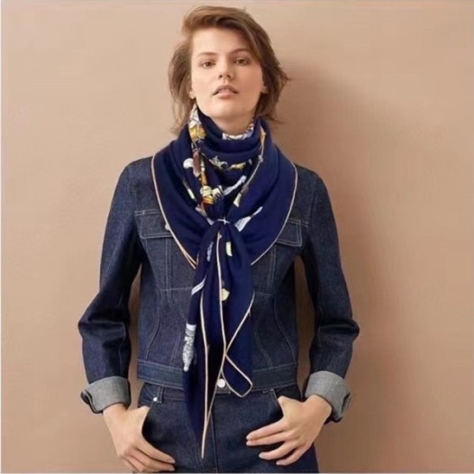 ❤에르메스 여성 네이비 스카프 - Hermes Womens Navy Scarf - he527x