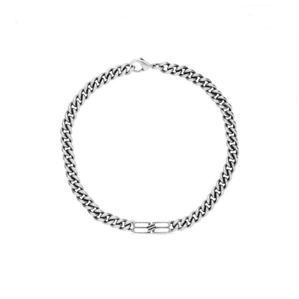 ❤발렌시아가 남성 화이트 골드 목걸이 - Balenciaga Mens White Gold Necklace - acc496x