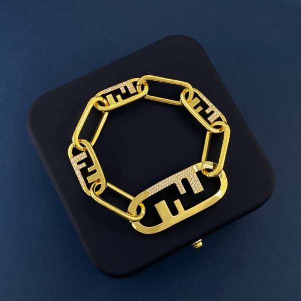 ❤펜디 여성 골드 팔찌 - Fendi Womens Gold Bangle - acc543x