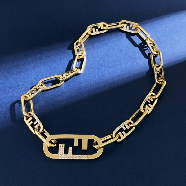 ❤펜디 여성 옐로우 골드 목걸이 - Fendi Womens Yellow-gold Necklace - acc544x