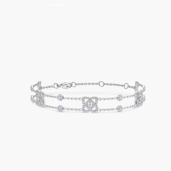 ❤드비어스 여성 화이트 골드 팔찌 - De Beers Womens White Gold Bangle - acc553x