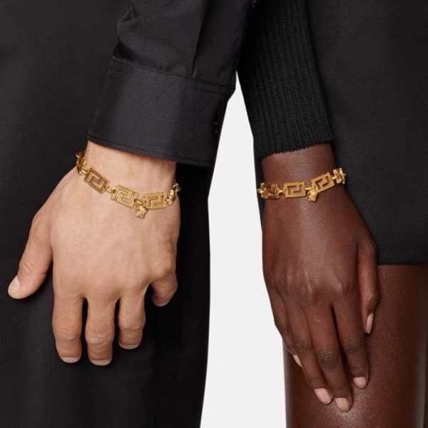 ❤베르사체 남/녀 옐로우 골드 팔찌 - Versace Unisex Yellow Gold Bangle - acc548x